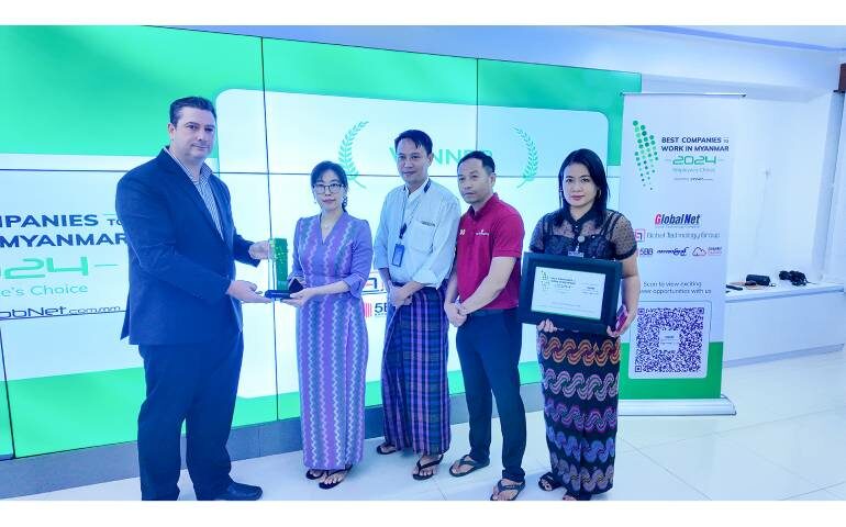 Global Technology Group Won The Best Companies to Work in Myanmar – Employee’s Choice Award 2024